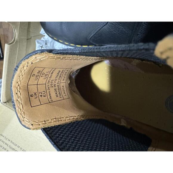 Dr. Marten 2976 Black Ambassador Leather Unisex Chelsea Boots- Size 10 - Picture 8 of 9